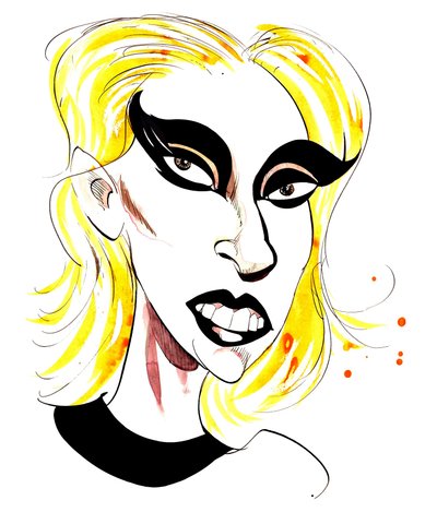 Lady Gaga (caricature) by Neale Osborne